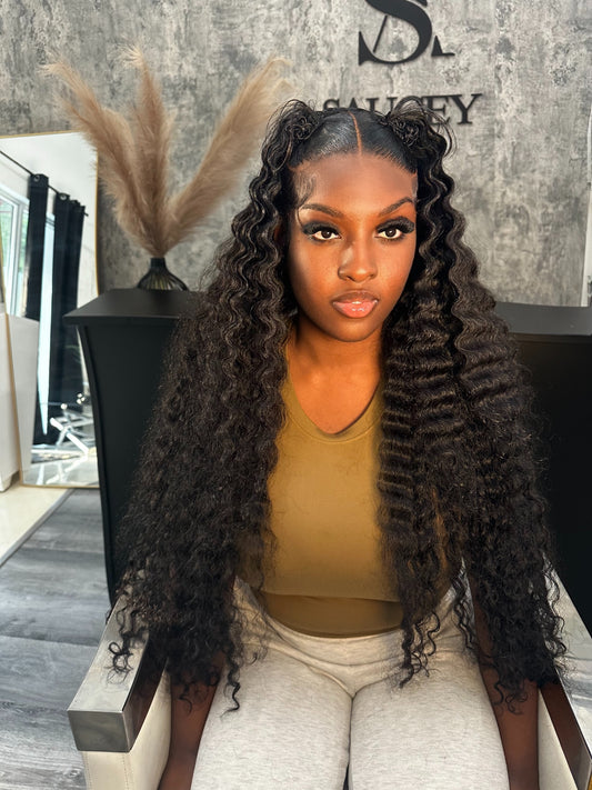 Burmese curly HD Lace Front Wig